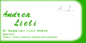 andrea lieli business card